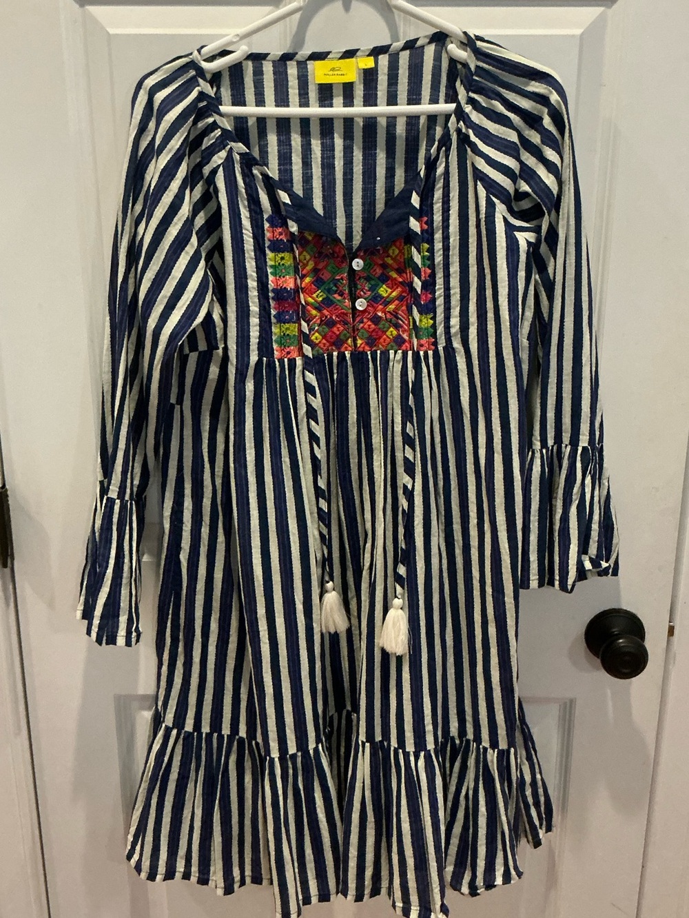 Roller Rabbit embroidered dress size large